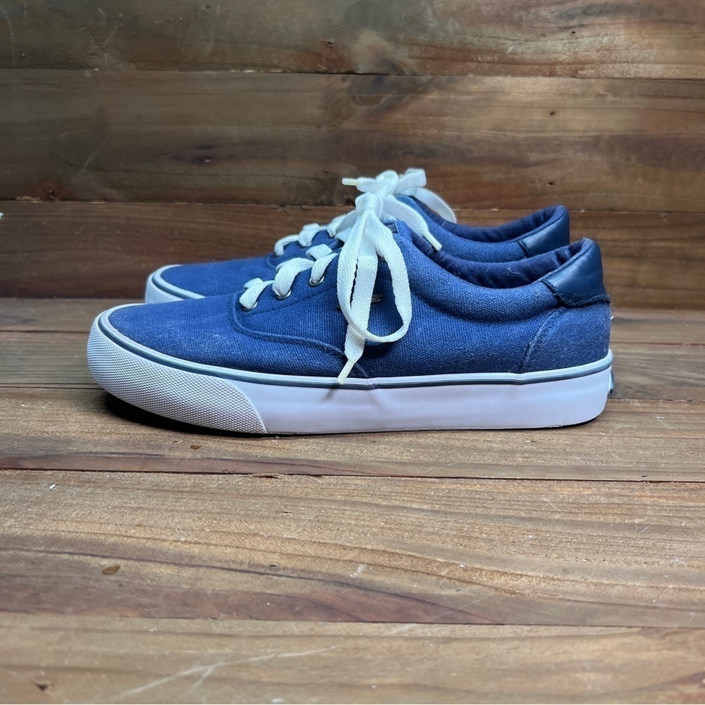 Lugz Navy Blue Lace-Up Low-Top Sneakers Shoes Men’s 7.5